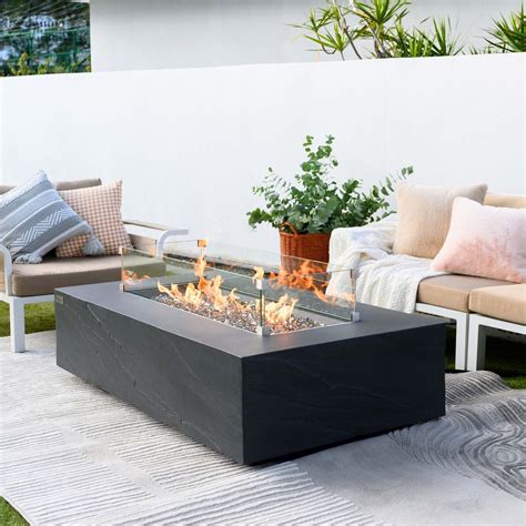 Boulder Fire Pit Table | Elementi - Outdoor Direct