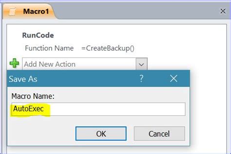Image result for AutoExec Macro Access