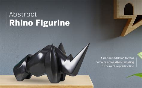 Artarium Resin Abstract Art Rhino Figurine Showpiece | Decorative Items ...