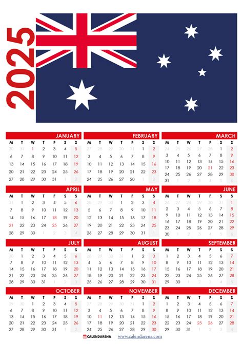 Calendar 2025 Australia With Holidays And Festivals