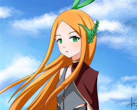 Download wallpaper 1280x1024 girl, elf, hair, anime, art, cartoon ...