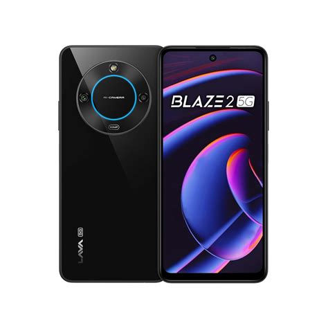 Lava Blaze 2 5G (Glass Black, 6GB RAM, 128GB Storage)| Stunning Ring ...