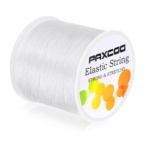 Paxcoo 1mm Elastic Bracelet String Cord Clear Stretch Bead Cord for ...