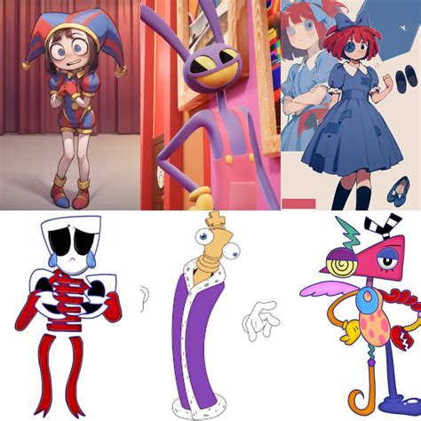 Digital Circus Characters 的图像结果