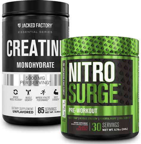Buy Jacked Factory Nitrosurge Pre-Workout in Black Cherry & Creatine ...