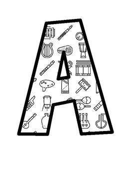Musical Instruments Bulletin Board Letters, Musical Instruments ...