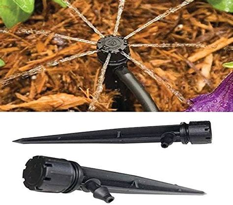 DIY Crafts Pack 10 Stake, Black, 360° Degree Bubbler Adjustable Water ...