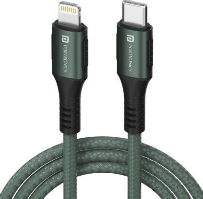Portronics USB Type C Cable 2 A 1.2 m Konnect CL - Portronics ...
