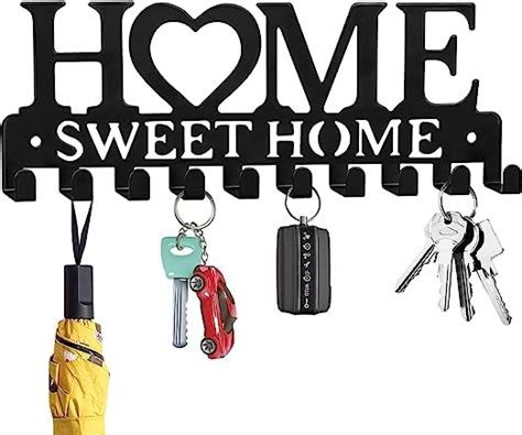 RINGS OF LOVE 10 Hooks Key Holders for Decor Stylish Wall Mount ...