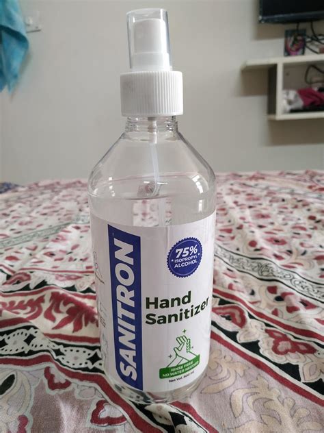 SANITRON Hand Sanitizer Spray - 500ml, 75% Pharma Grade Isopropyl ...