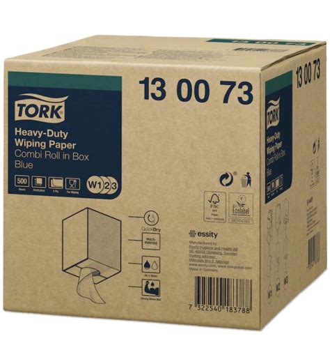 130073 Tork | Tork Rolled Blue Paper Towel, 170 m x 258mm, 2-Ply, 500 ...