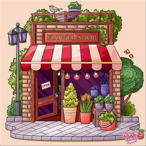 Flower Shop Cartoon 的图像结果