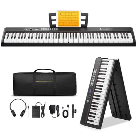 Keyboard Piano 88 Key Semi Weighted Portable Digital Piano For Beginner ...