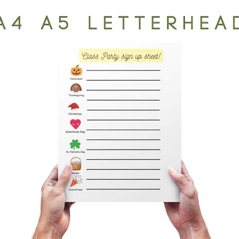 Class President Sign Up Sheet 的图像结果