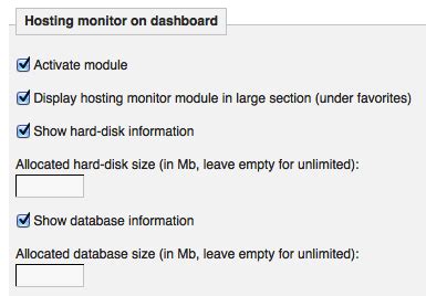 Plugin dmHostingMonitor 0.1 pour Dotclear 2 - Open Time