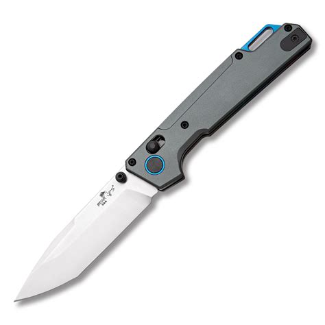 Bear & Son Bear Ops Nekama I Gray & Blue Aluminum Handle 14C28N Satin ...