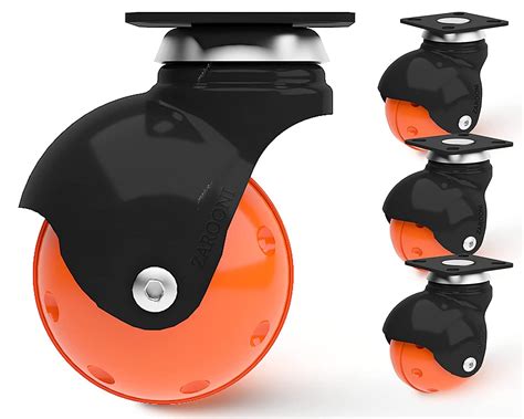 Hinglaj Caster Wheel for Furniture - Set of 4, Heavy Duty Upto 350kg ...