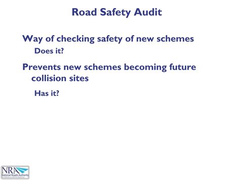 PPT - Eleven Years of Road Safety Audit. What Now? PowerPoint ...