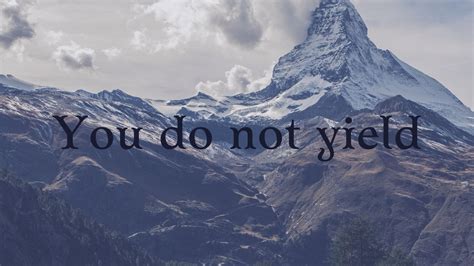 You Do Not Yield - Laptop Wallpaper