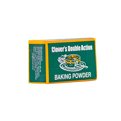 CLOVERS DOUBLE ACTION BAKING POWDER 90G - Triclover Industries