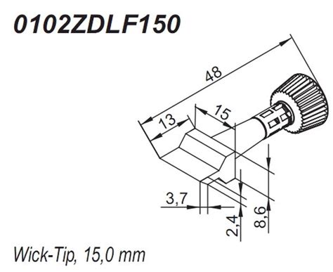 ERSADUR Lötspitze für i-Tool, Wick-Tip, 15,0 mm – Ersa-Shop