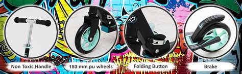 Wembley Drift Scooter for Kids 6-12 Boys and Girls | Steel Frame ...