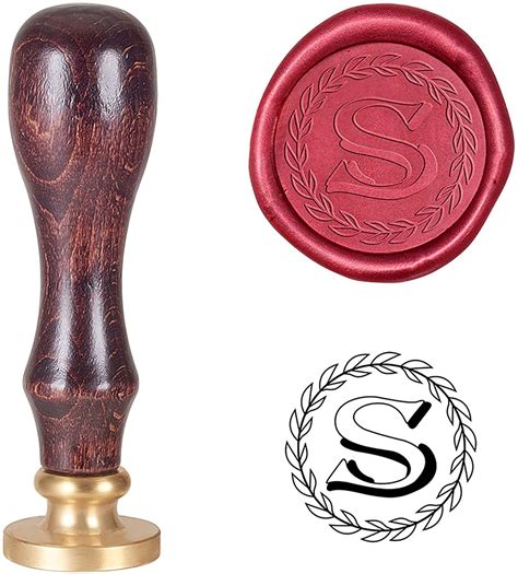 Letter S Wax Seal Stamp Vintage Retro Brass Head Wooden Handle Classic ...