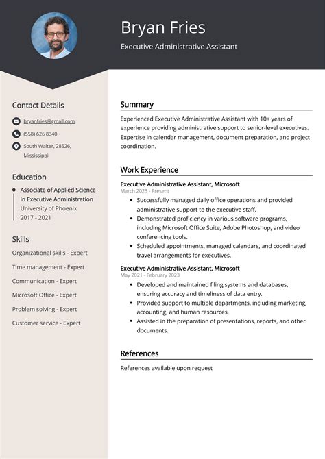 Executive Administrative Assistant Resume Example for 2023 (Skills ...