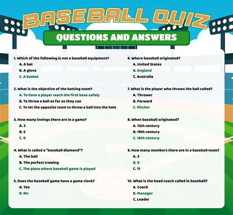 Printable Baseball Trivia Questions / Either way, we've compiled the ...