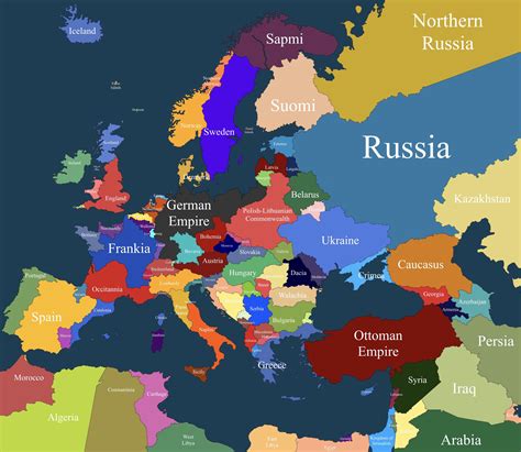 Alternate Map of Europe Sketch : r/imaginarymaps