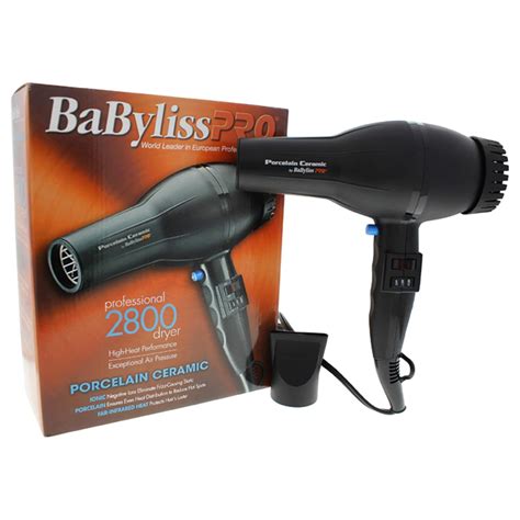 Buy BaByliss Pro BABP2800 Porcelain Ceramic 2800-Watt Dryer Black ...