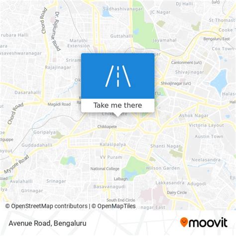 How to get to Avenue Road, Chickpet by bus or metro?