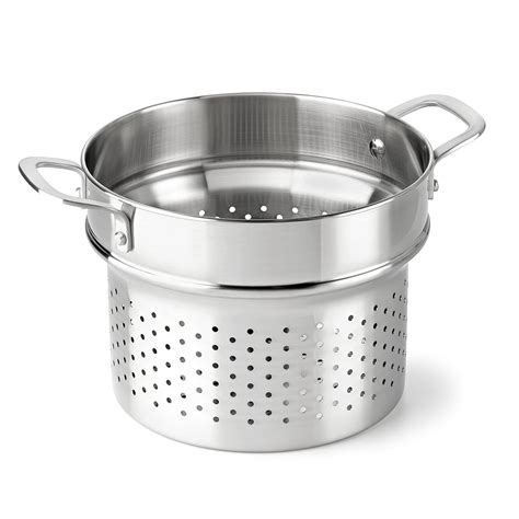 Calphalon Classic Stainless Steel Cookware, Steamer Insert, 6-quart to ...