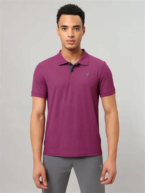 Men Slim Fit Polo T-shirt with Matpiq