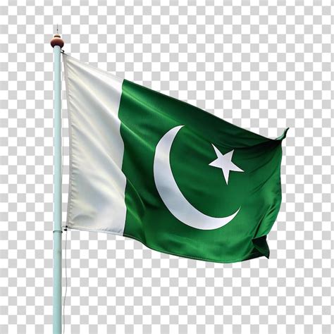 A pakistan flag on transparent background | Premium AI-generated PSD