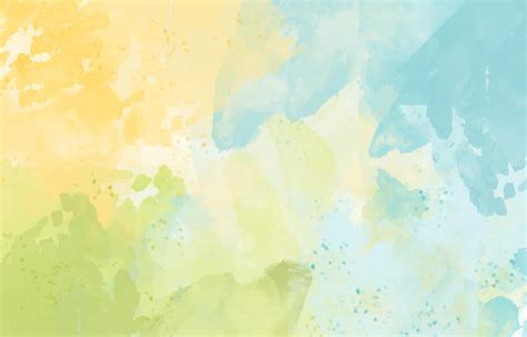 Pastel Yellow Blue Green Watercolor Background 2201938 Vector Art at ...