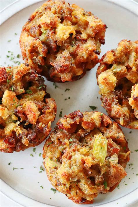 Leftover Stuffing Muffins – Crunchy Creamy Sweet – Desertridgems