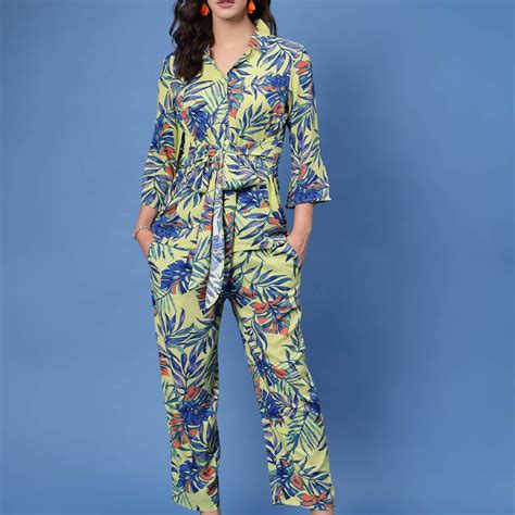 Printed Shirt Collar Shirt With Trousers – pluss.in