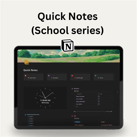 Quick Notes (School series) - Student Template