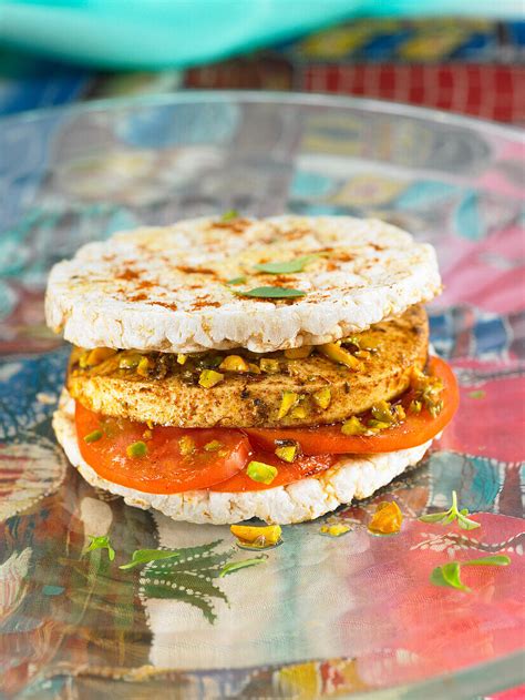 Tofu Rice Cake Sandwich – License Images – 60130285 StockFood