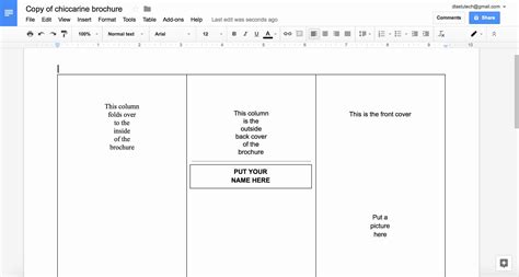 Google Doc Brochure Template - Usfalumni.net