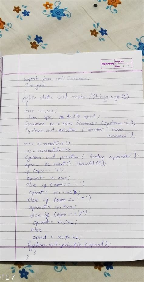 write a program in java to input two numbers and an operator choice ...