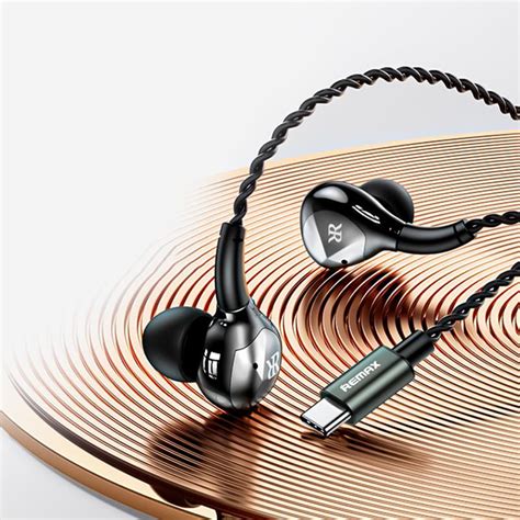 Slusalice REMAX RM-616a Type C crne - Mob-Shop