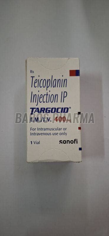 Targocid 400mg Injection Manufacturer Exporter Supplier from Mumbai India