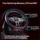 HG WORLD PXN V9 Pro Gaming Car Racing Steering Wheel 270/900° Racing ...