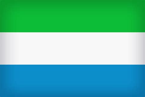 Sierra Leone Large Flag | Gallery Yopriceville - High-Quality Free ...