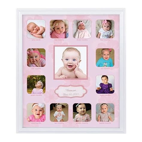 Collage Photo Frame for Baby First Year Keepsake - Multi Picture Frames ...
