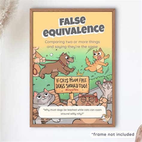 False Equivalence Fallacy Poster to Develop Critical Thinking Skills - Etsy