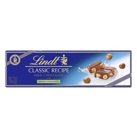 Lindt Classic Recipe Royal Milk Chocolate Hazelnut Candy Bar, 10.6 oz ...