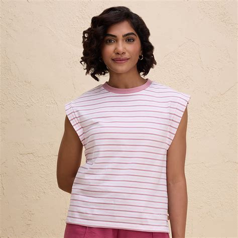 Extended Shoulder Cotton Tank Top with 2 Degree Cooling Tech-NYLE514-P ...